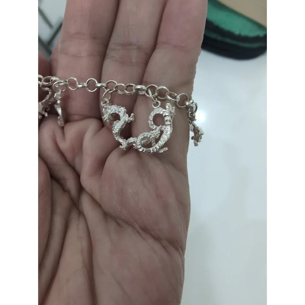 12‎ Animal Charm Bracelet Chinese Zodiac Silver 7